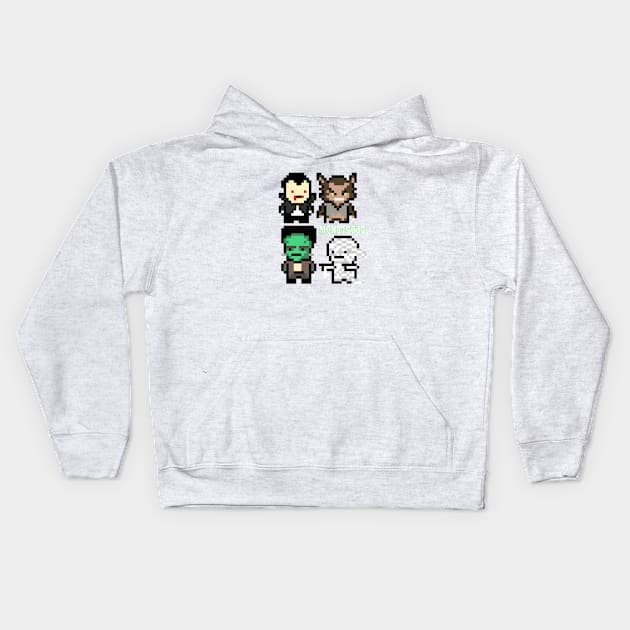 Monstrous-ly Cute Monster Kids Hoodie by Contentarama